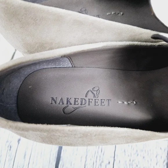 NAKED FEET | Sagitta patent & suede leather pointed toe heeled ankle booties - Picture 11 of 12